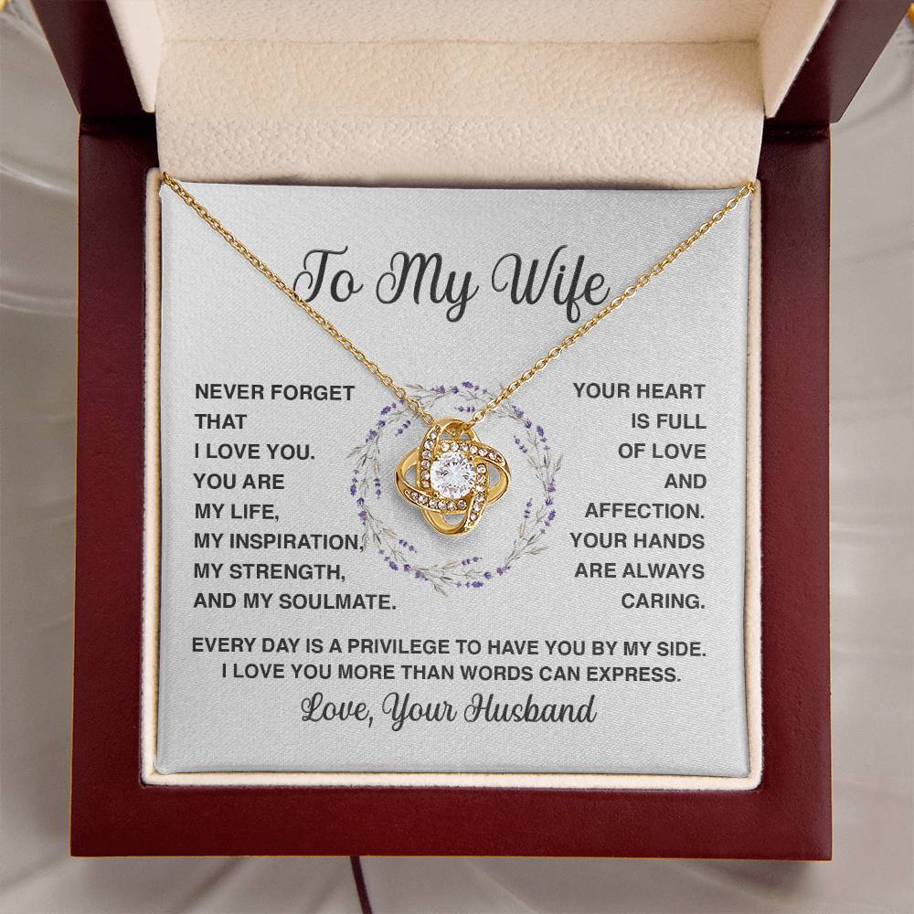 Delivery By Mother's Day Wf029 Gift Fo Love Knot Necklace
