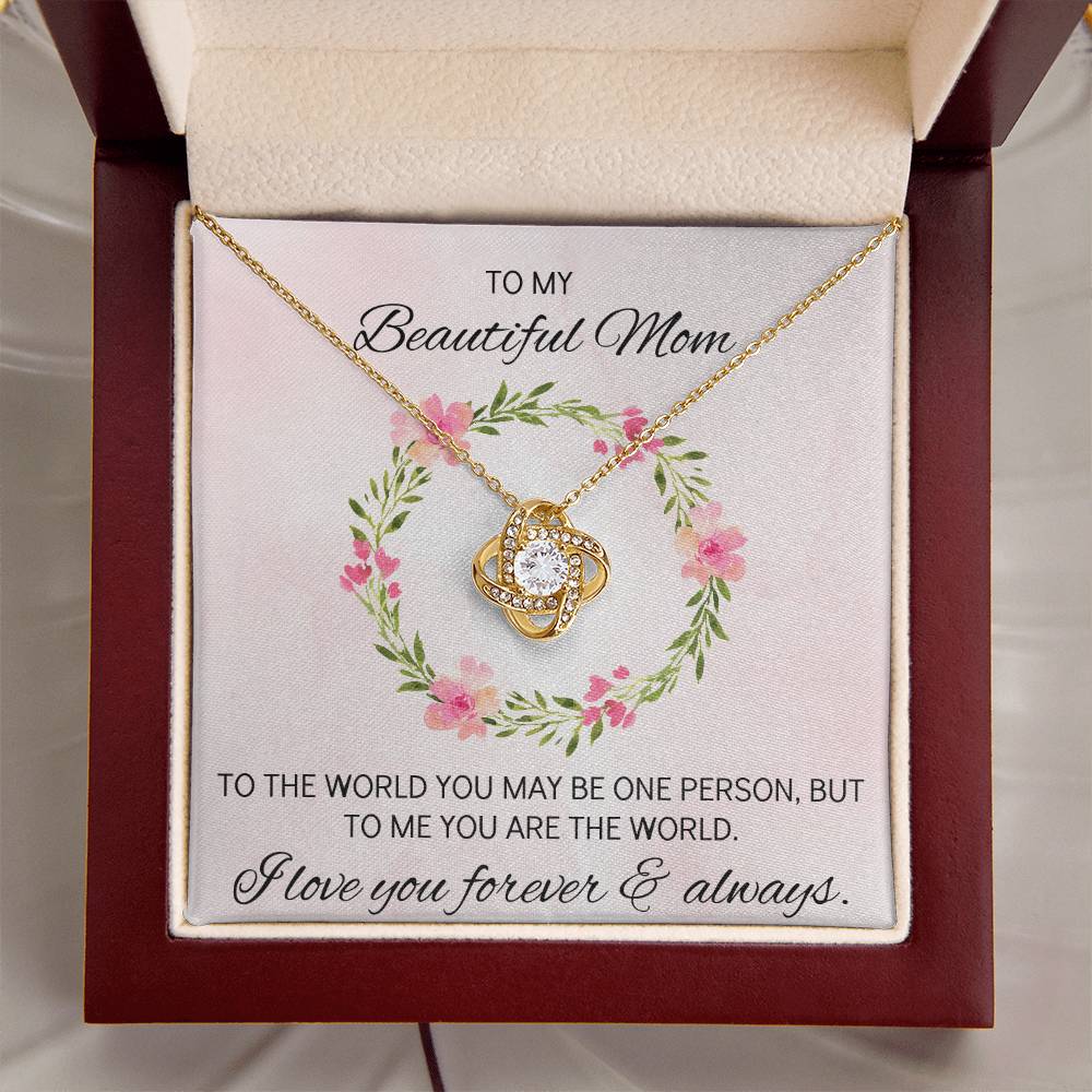 Mothers Day Gift Idea Mothers Day Necklaces For Mom From Daughter Mothers Day Gift From Daughter Gifts For Mom Birthday Gift From Son 2 Love Knot Necklace