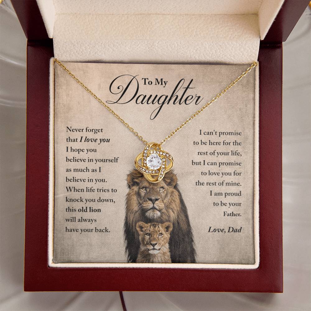 My Daughter - Proud Of You - Ne Love Knot Necklace