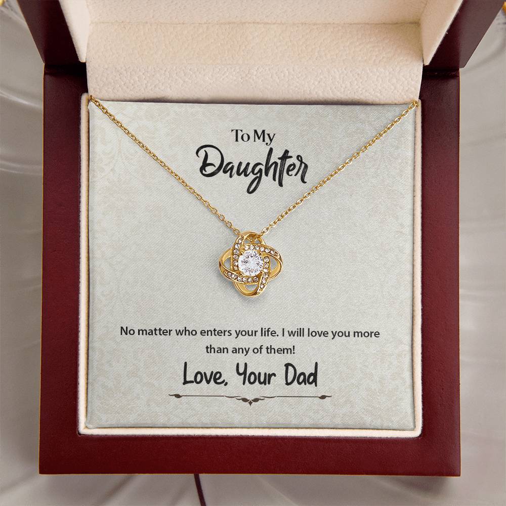 No Matter Who Enters Your Life - Necklace Love Knot Necklace