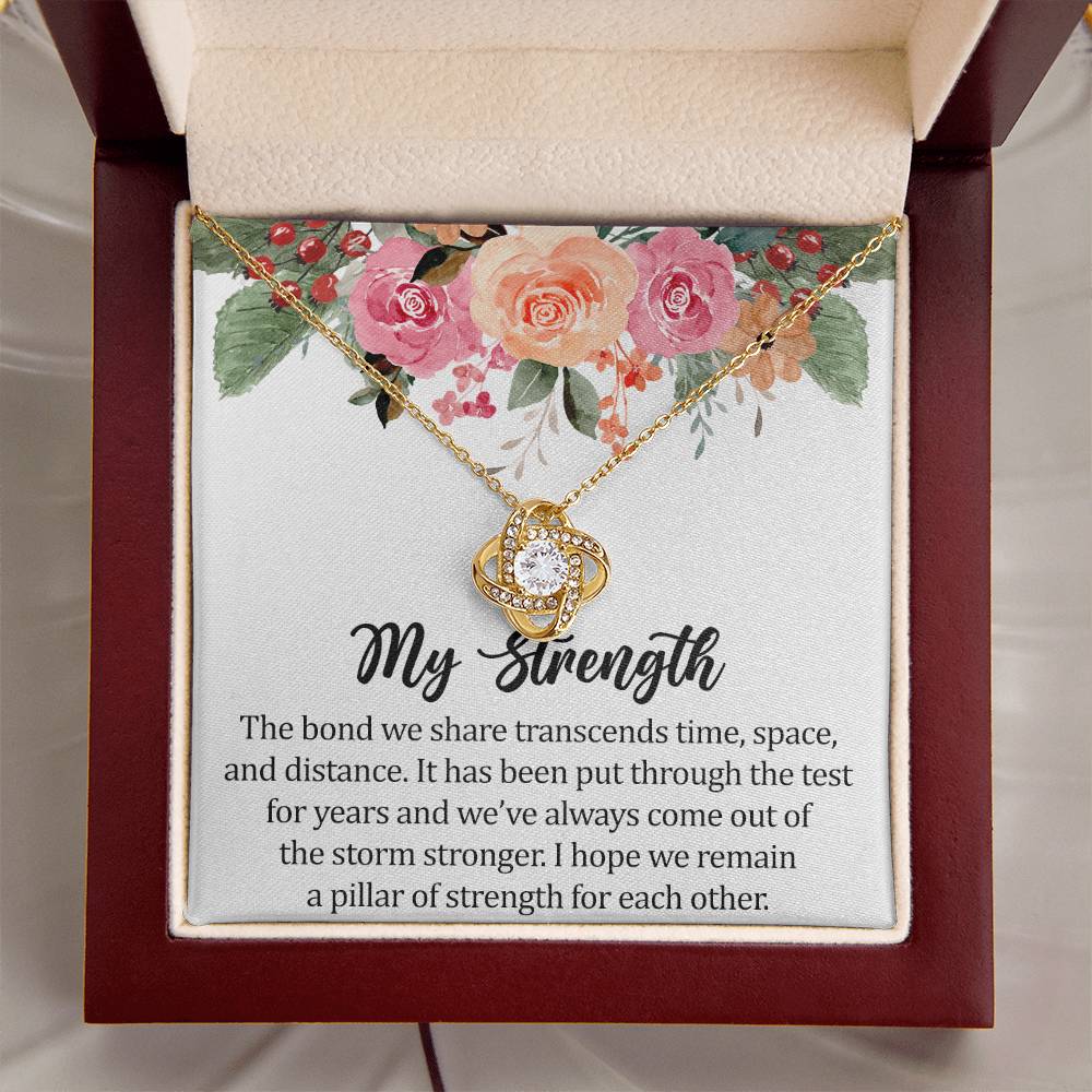 Long Distance Relationship Gift Gift For Girlfriend 1 Year Anniversary Gift For Girlfriend Necklace Jewelry With Message Card Love Knot Necklace