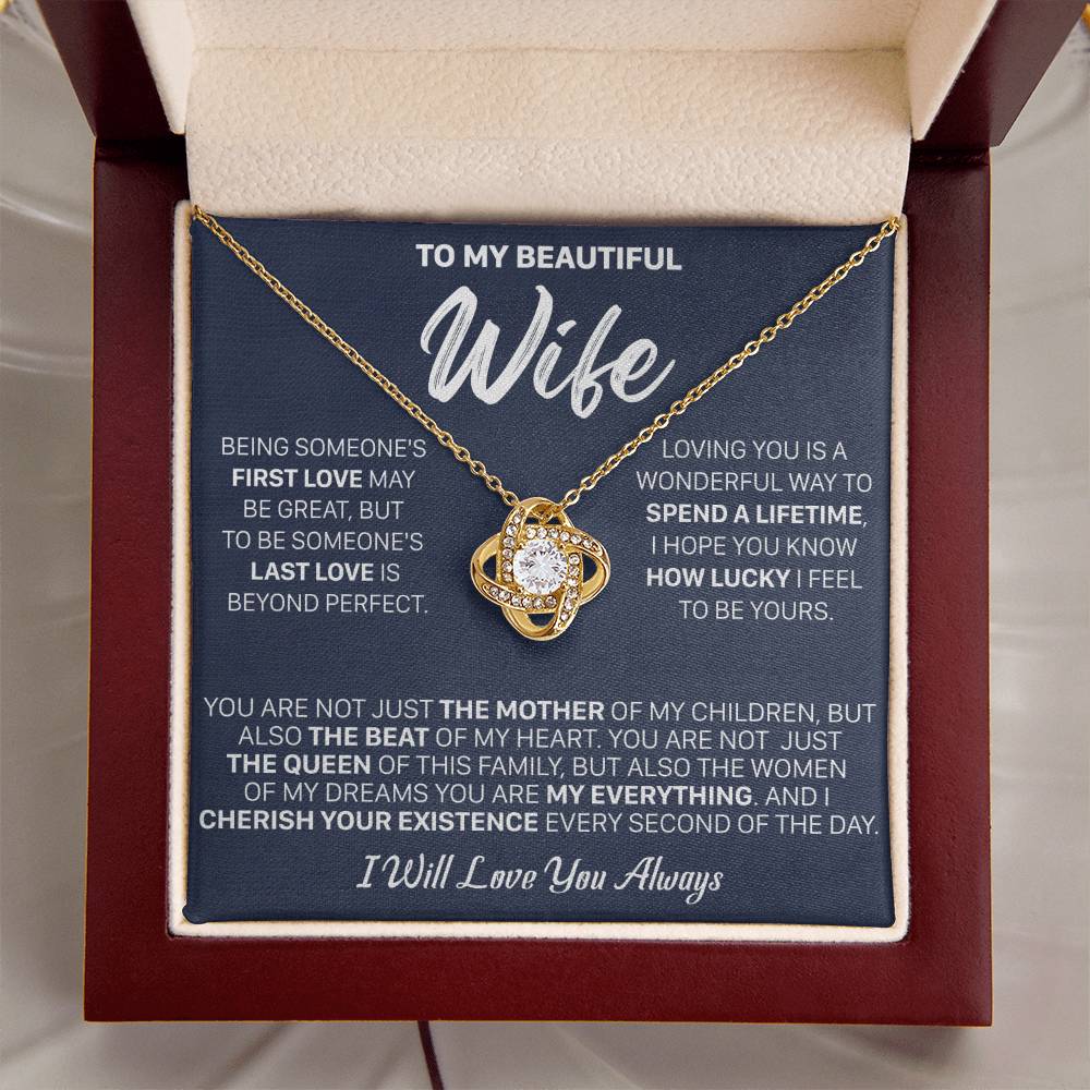 Gift For Wife - Being First The Mother Love Knot Necklace Love Knot Necklace