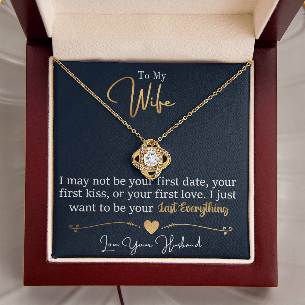 Wife - Last Everything Love Knot Necklace