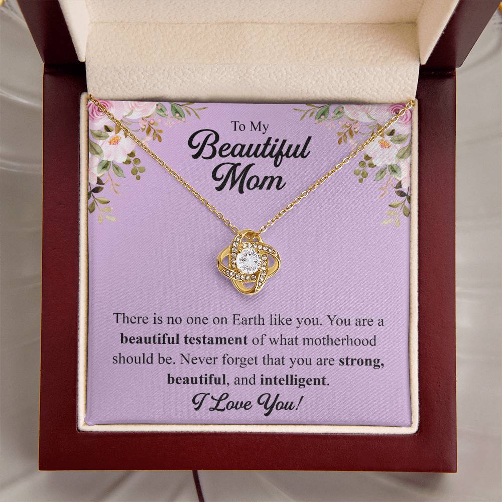 Mothers Day Gift From Daughter Mother Of The Groom Gift From Son Presents For Mom Birthday Sentimental Jewelry Necklace For Mom 1 Love Knot Necklace
