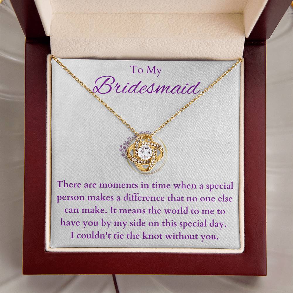 Bridesmaid(2) Love Knot Necklace