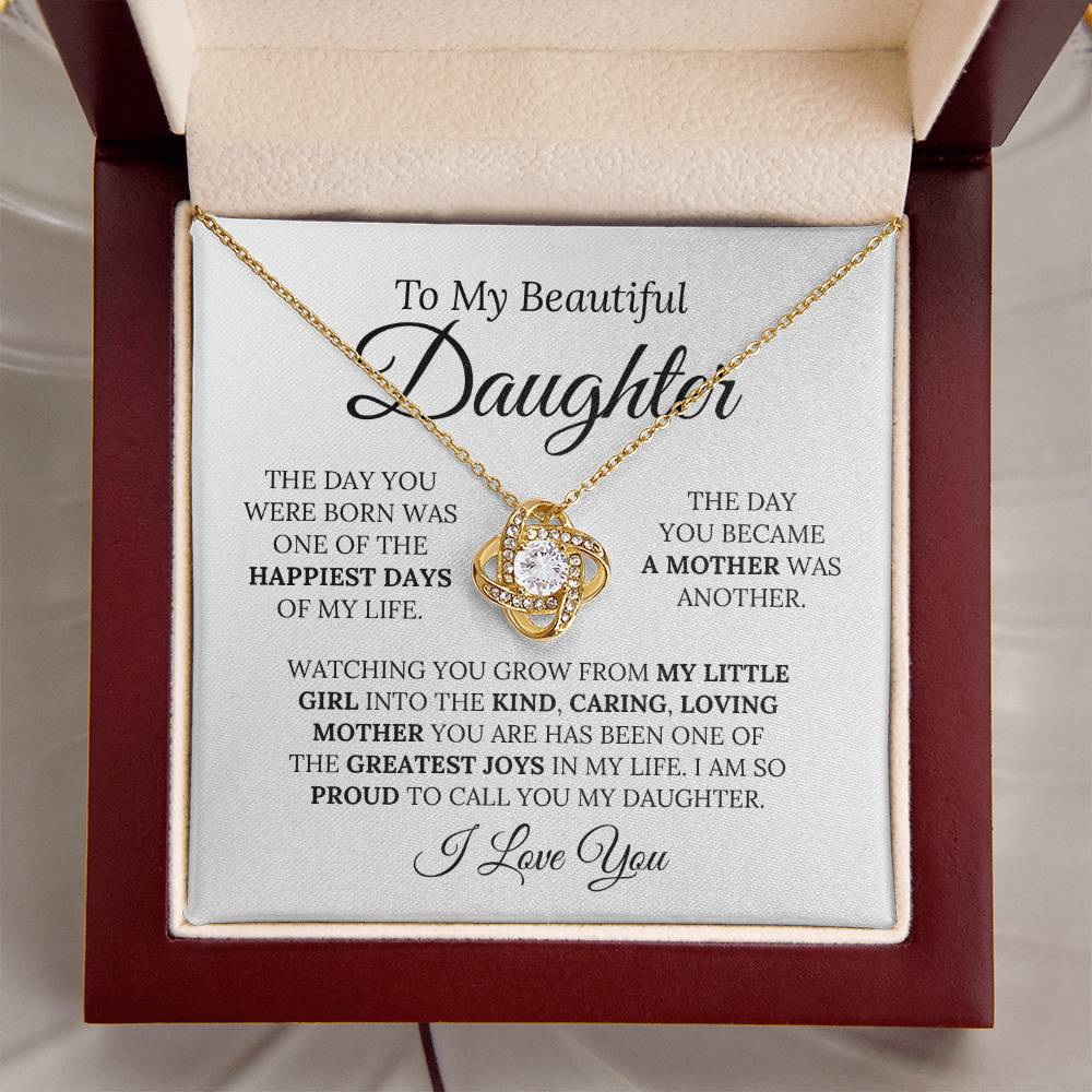 Heartfelt Mother's Day Gift For Daughter - Love Knot Necklace
