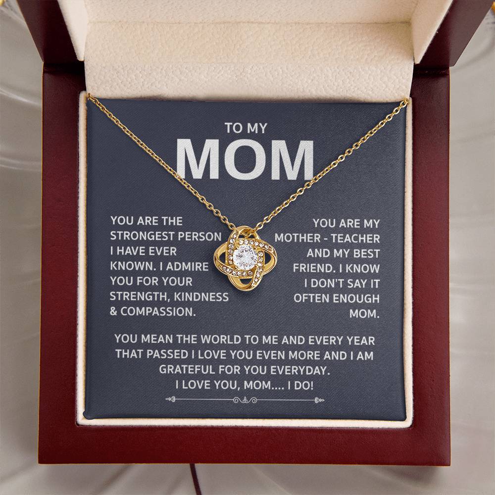 Love Knot Necklace For Mom Love Knot Necklace