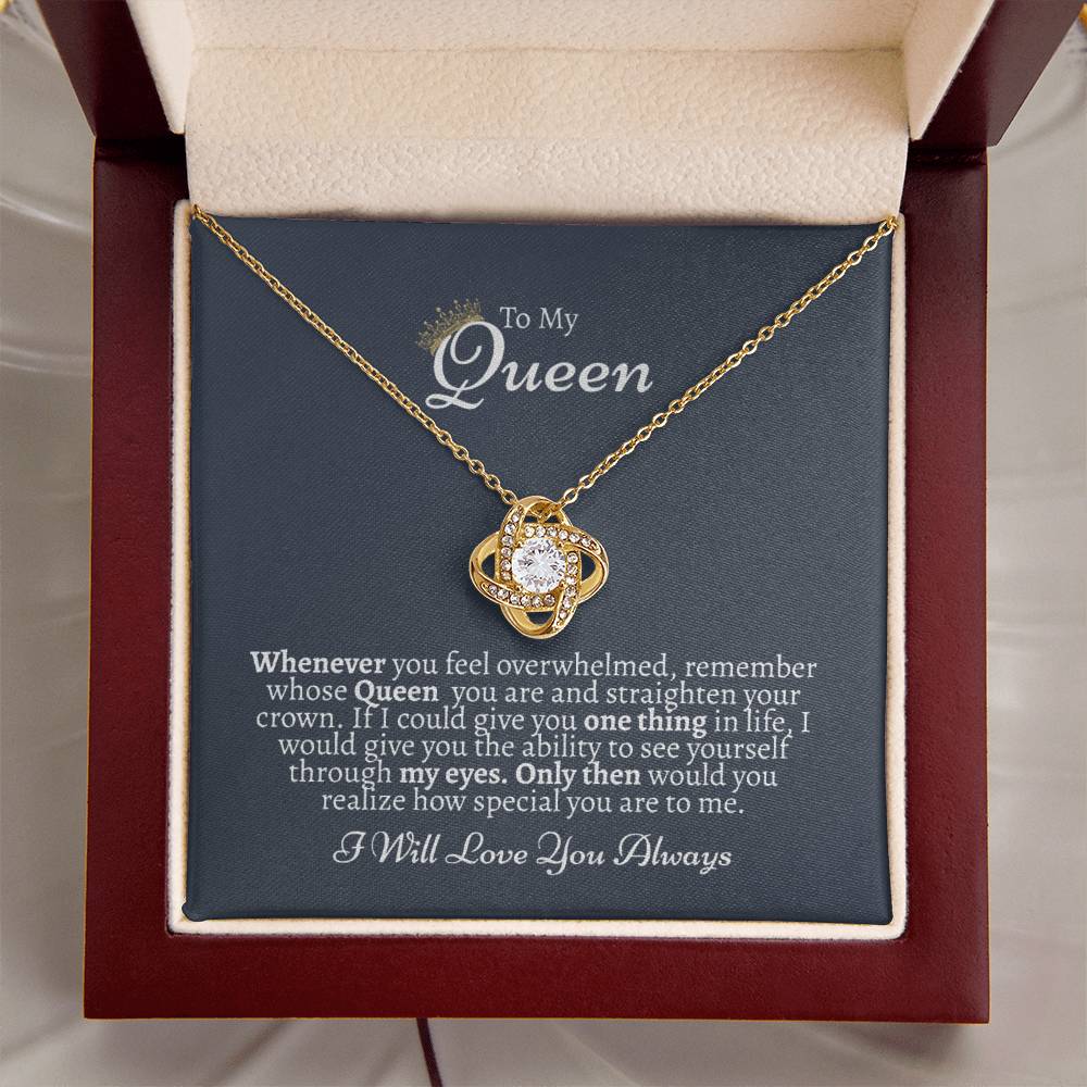 Granddaughter Gift From Grandparents Necklace For Granddaughter Love Knot Necklace