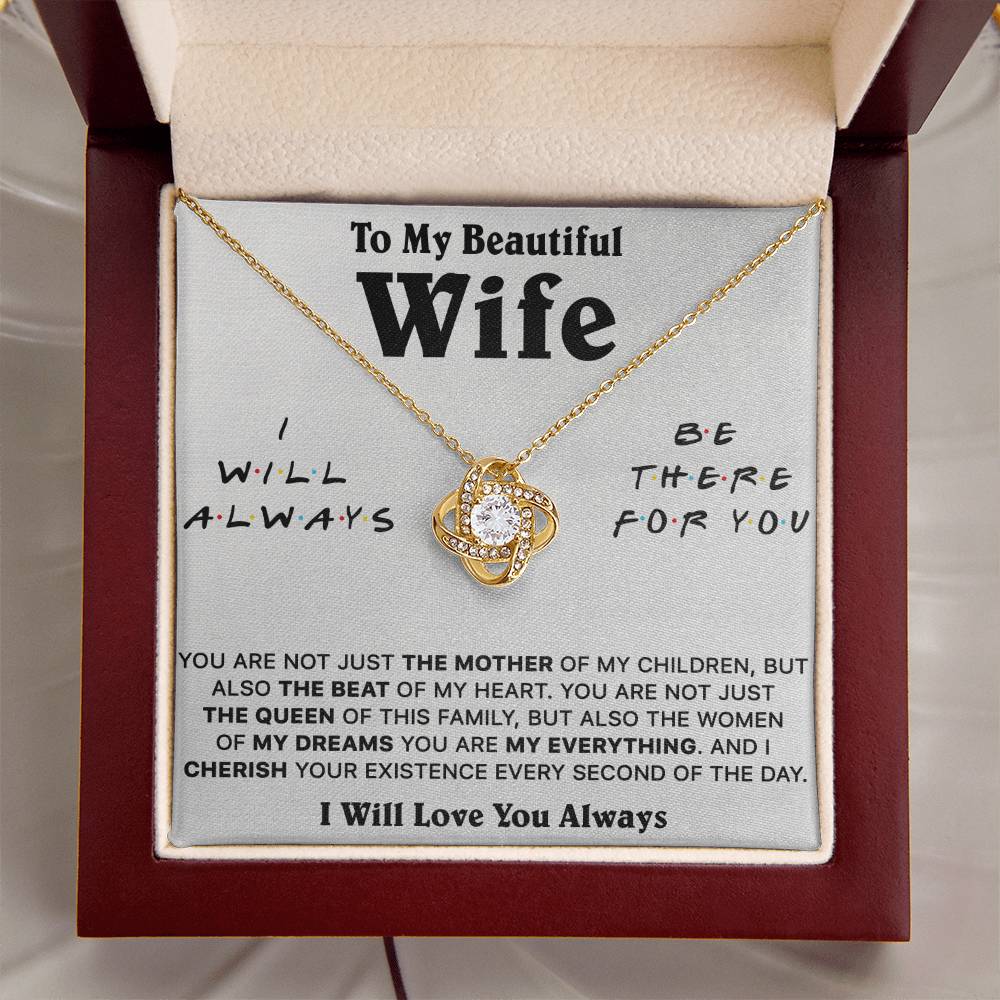 Gift For Wife Lux Be There The Mother Love Knot Necklace Love Knot Necklace