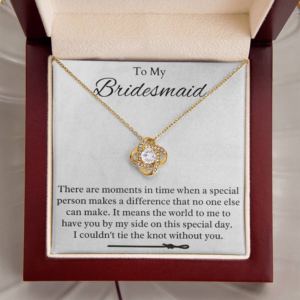 Bridesmaid Love Knot Necklace