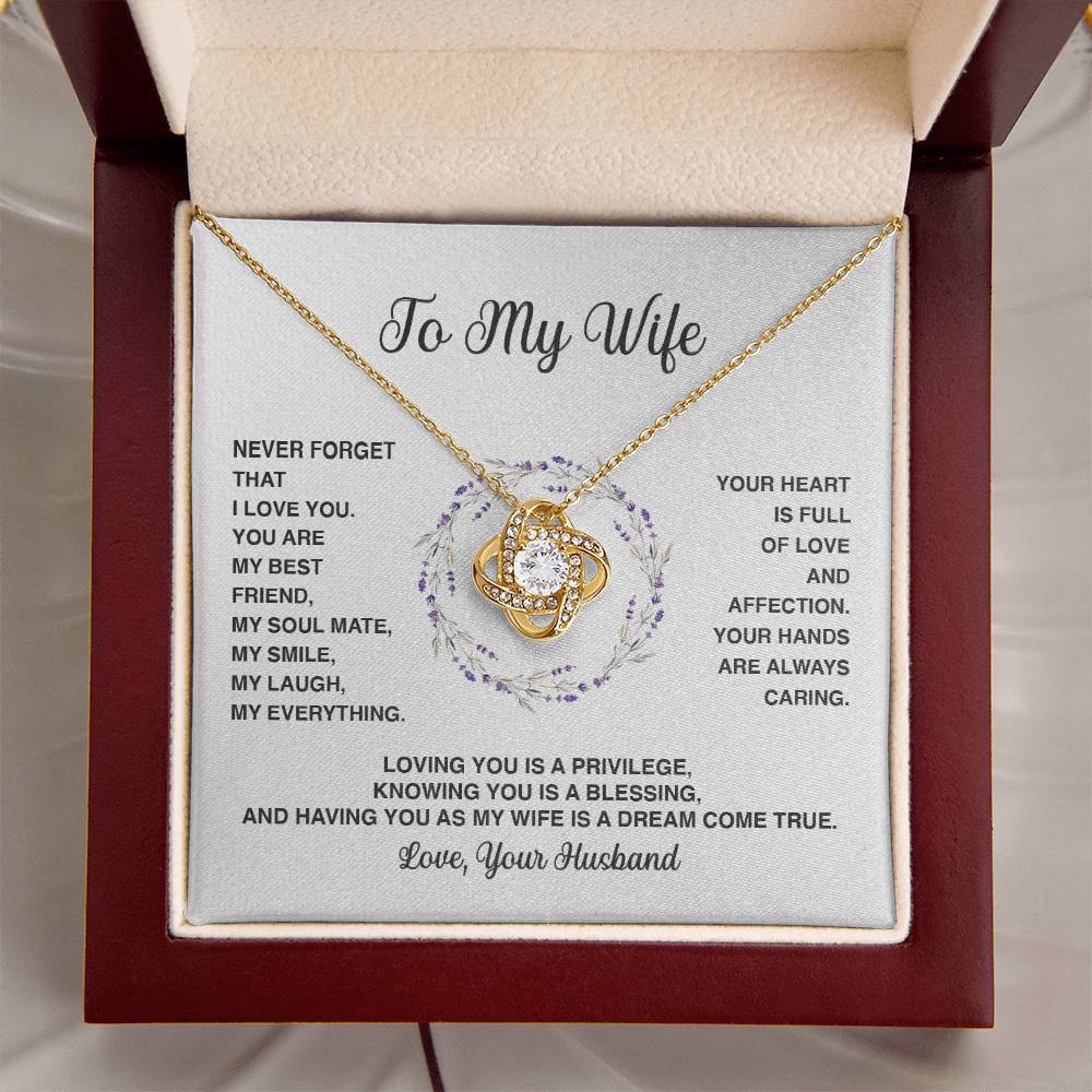 Delivery By Mother's Day Wf025 Gift Fo Love Knot Necklace