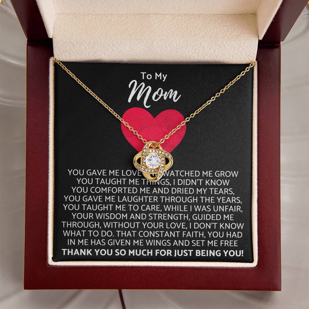 Premium Mother's Day Necklace Customize Gift For Your Loving Mom! ?? 2 Love Knot Necklace