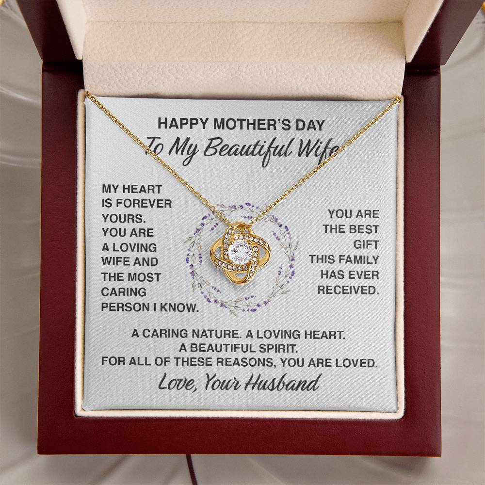 Delivery By Mother's Day Wf014 Love Knot Necklace Gift For Wife Love Knot Necklace