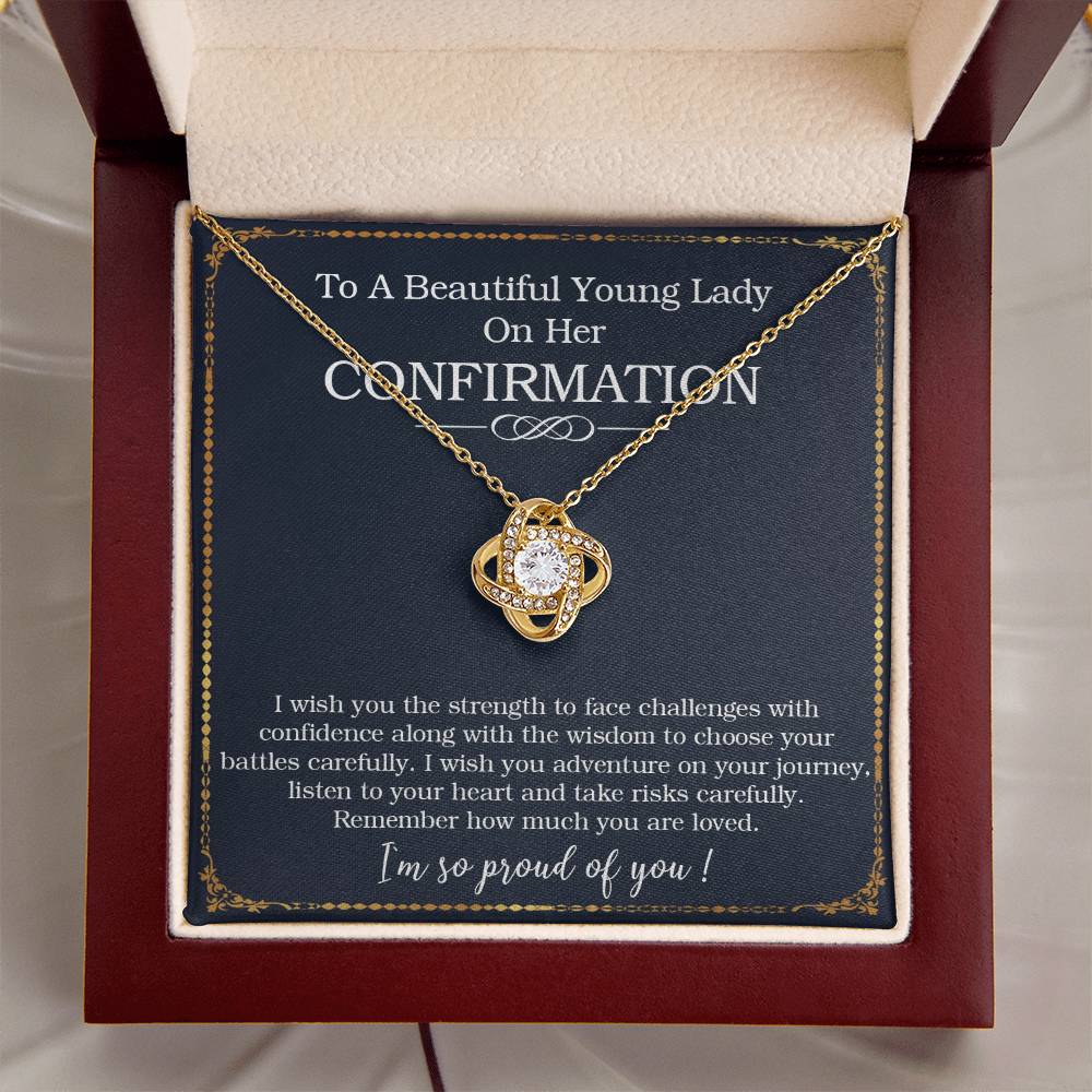 Confirmation Gifts For Her Necklace For Girl On Her Confirmation Day Confirmation Gift For Tee Love Knot Necklace