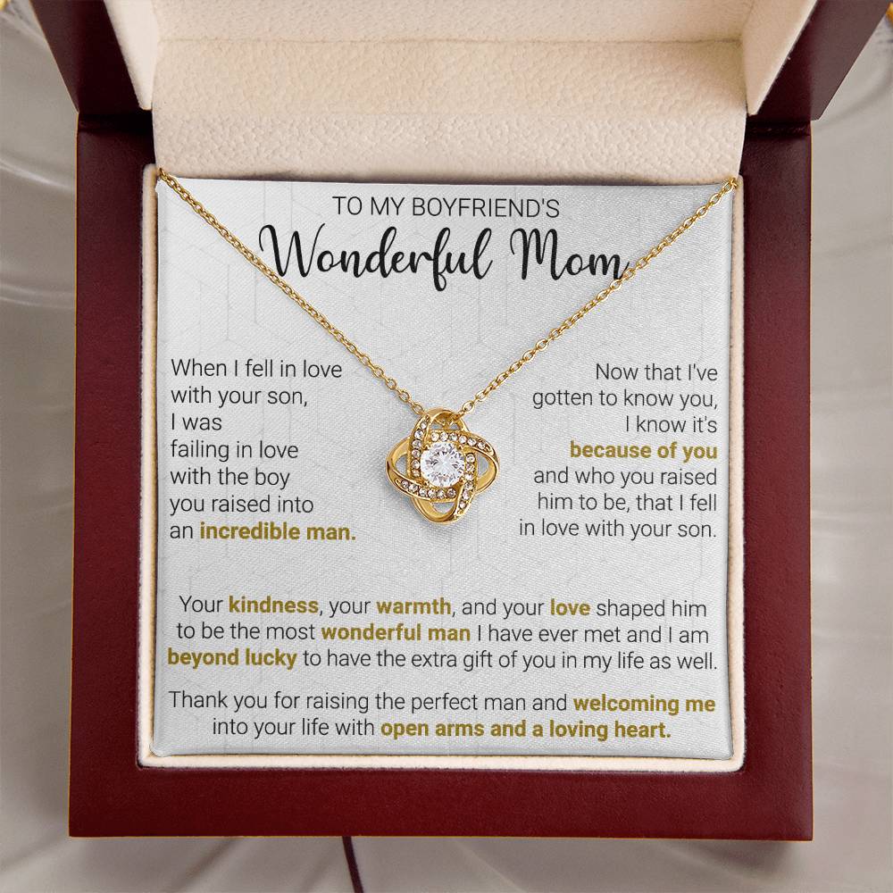 Gift For Boyfriend's Mom - Into Your Life - Love Knot Love Knot Necklace