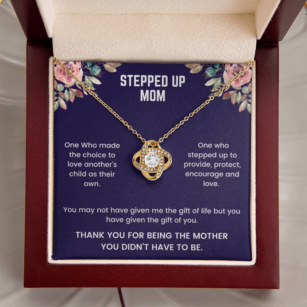 Stepped Up Mom - Love Knot Necklace