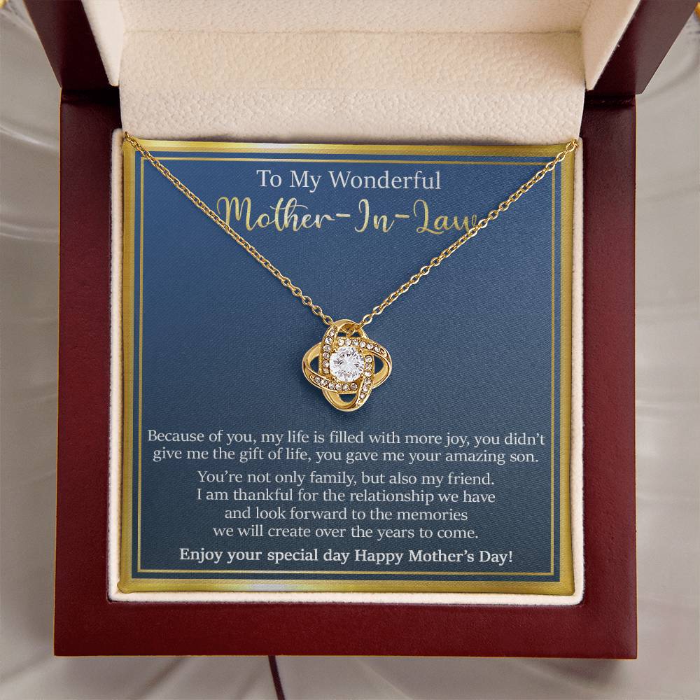 Gift For Mother-In-Law - The Memories - Love Knot Love Knot Necklace
