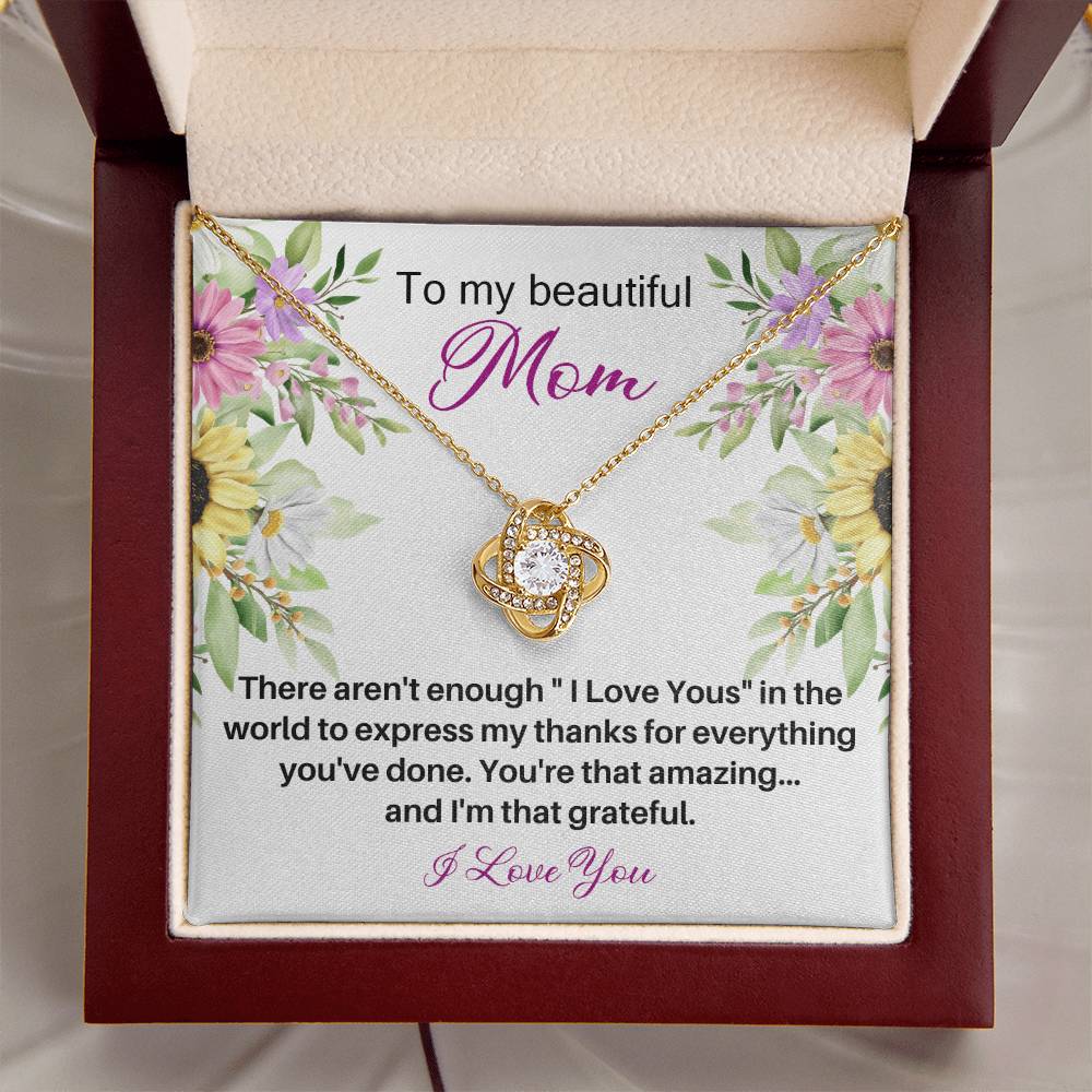 Mother's Day Happy Birthday Or Just To Say I Love You - 17 Love Knot Necklace