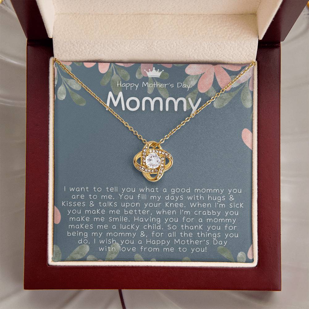 Mothers Day Gifts From Baby 1St Time Mothers Day Gift Mothers Day Necklace Gifts First Time Mom Mothers Day Gift From Baby - Love Knot Necklace