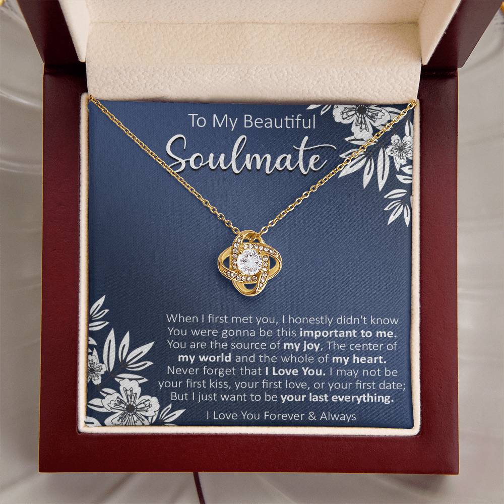 Gift For Your Soulmate - Your First Date - Love Knot Love Knot Necklace