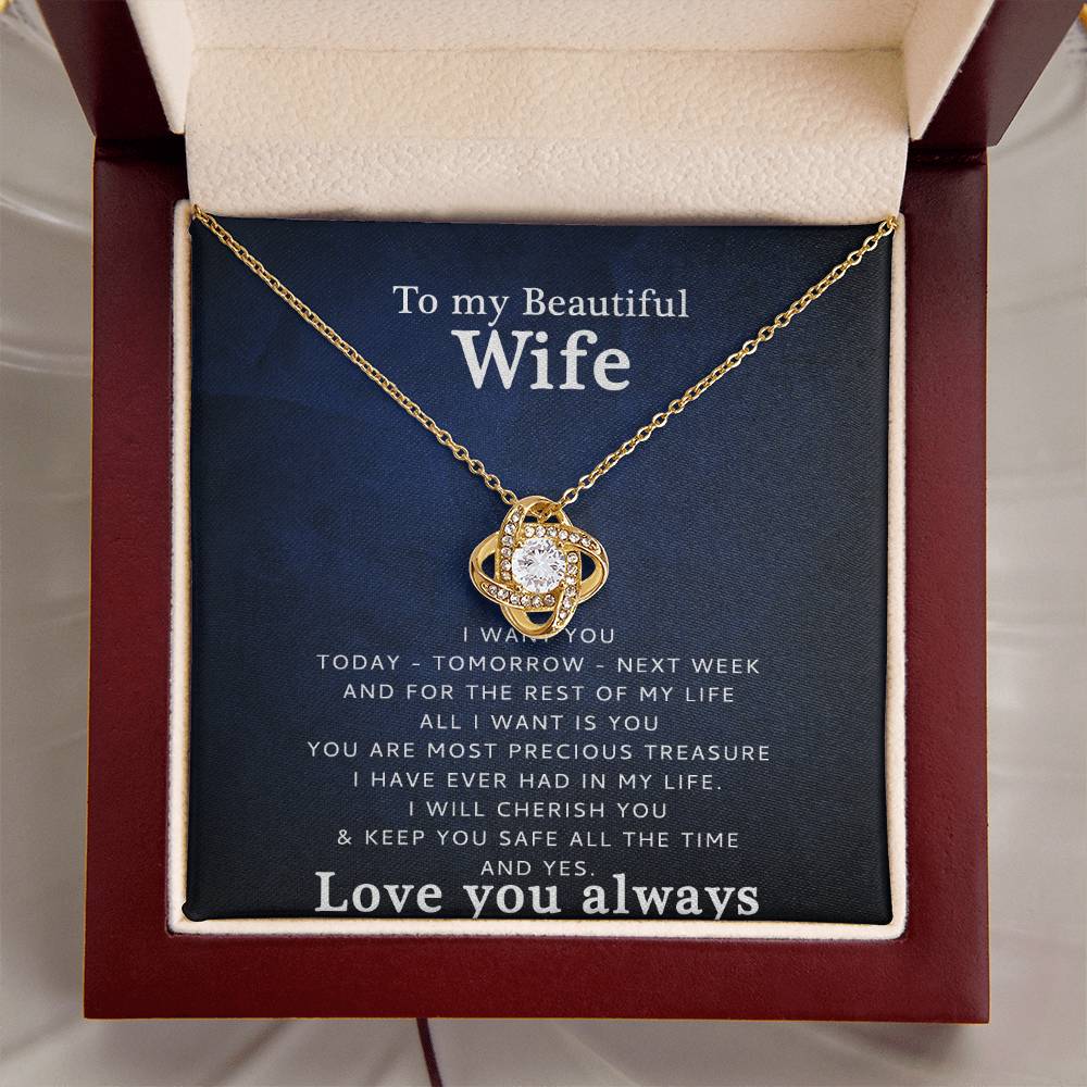 Love You Love Knot Necklace