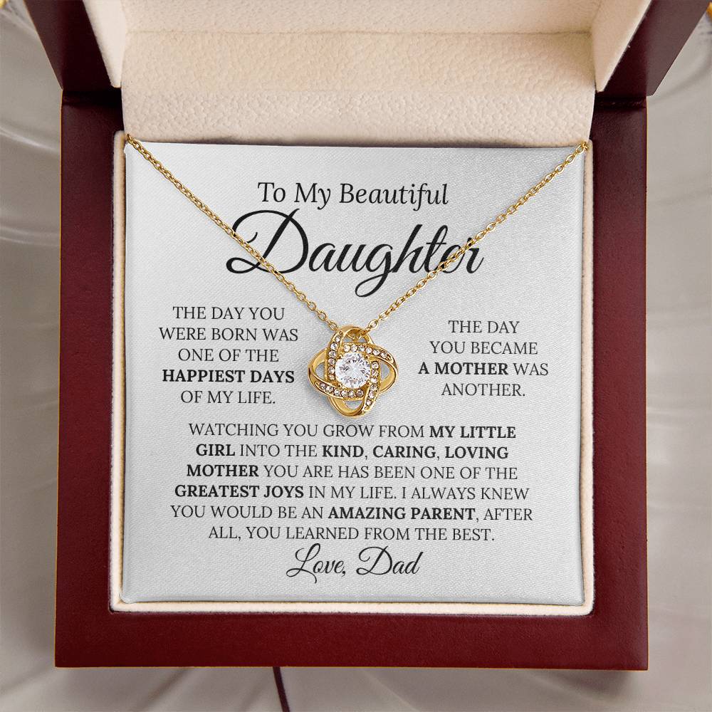 Heartfelt Mother's Day Gift For Daughter 3 Love Knot Necklace