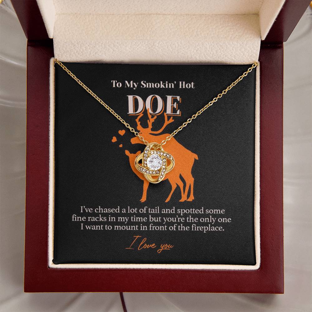 Love Knot Necklace For Your Doe Love Knot Necklace