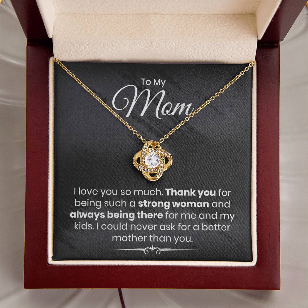 Almost Gone To My Mom - I Love You So Much - The Love Knot Necklace Love Knot Necklace