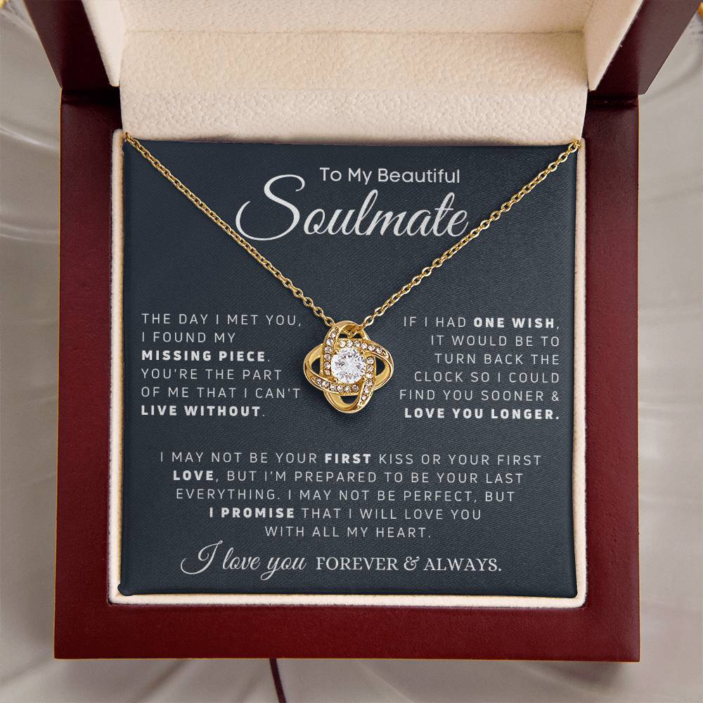 Soulmate - My Missing Pi Love Knot Necklace