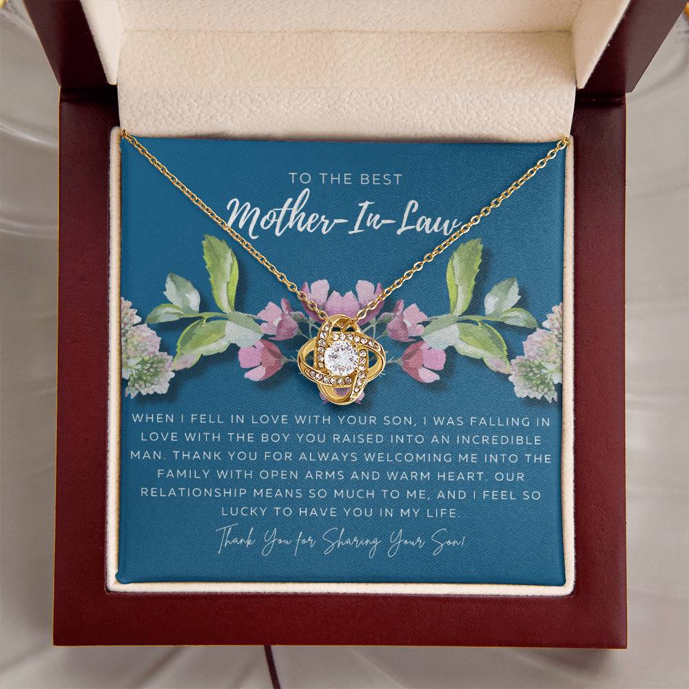 Mother In Law Gift From Daughter In Law Mothers Day Gift For Mother-In-Law Gift For Mother In Law Mother-In-Law Necklace Love Knot Necklace