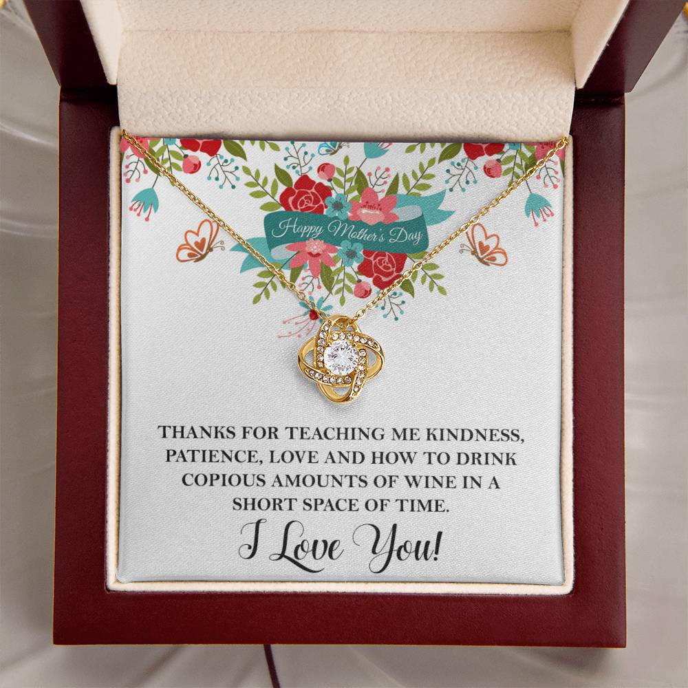Thanks For Teaching Me - Love Knot Necklace Love Knot Necklace