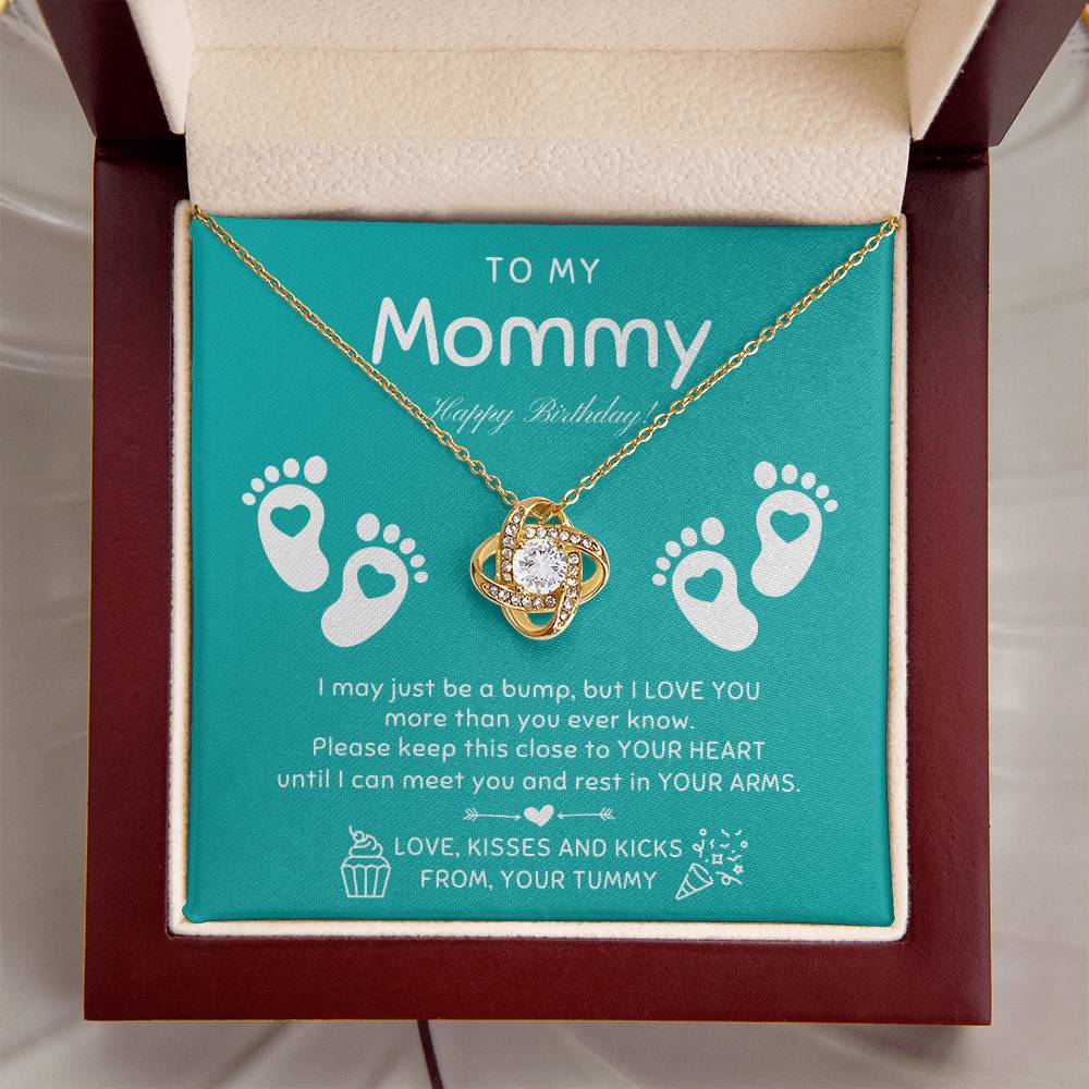 New Mom Birthday Pregnant Wife Birthday Gift Birthday Gift For Pregnant Wife Jewelry For Pregnant Wife Expecting Wife Birthday 1 Love Knot Necklace