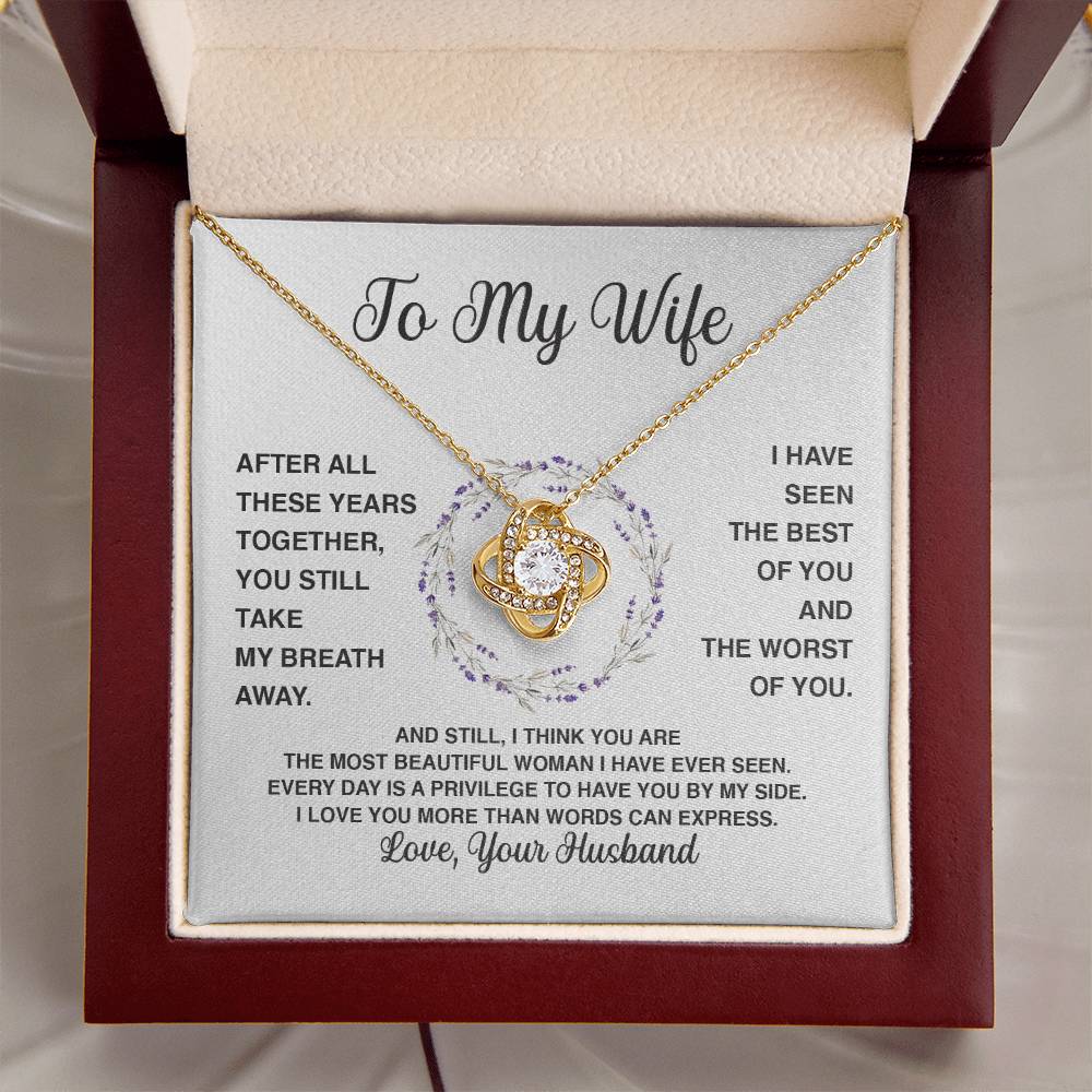 Delivery By Mother's Day Wf032 Gift Fo Love Knot Necklace