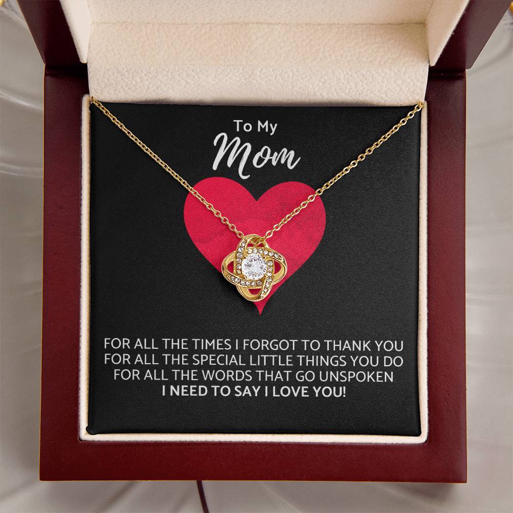 Premium Mother's Day Necklace Customize Gift For Your Loving Mom! ?? 1 Love Knot Necklace