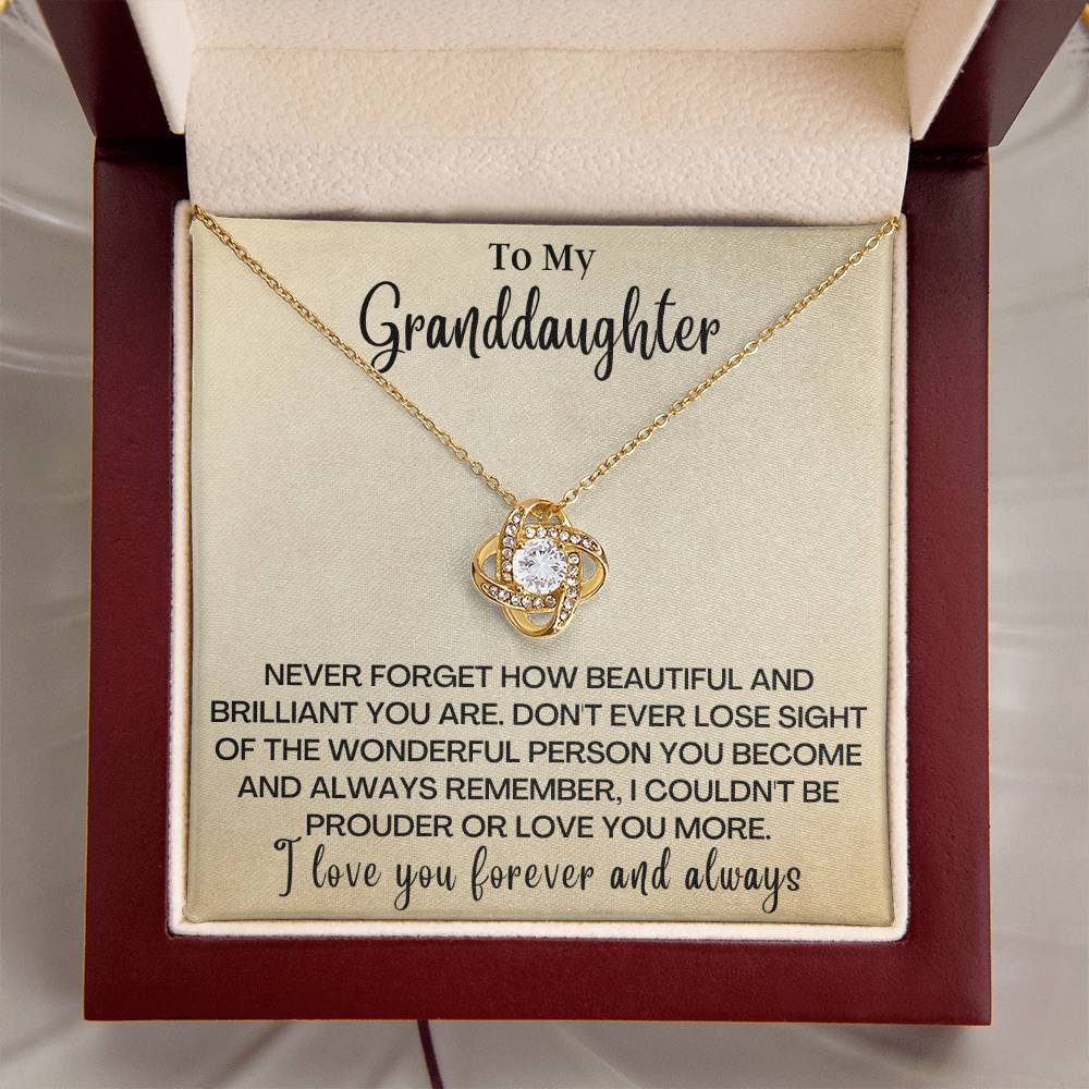 Just To Say I Love You Gd Love Knot Necklace