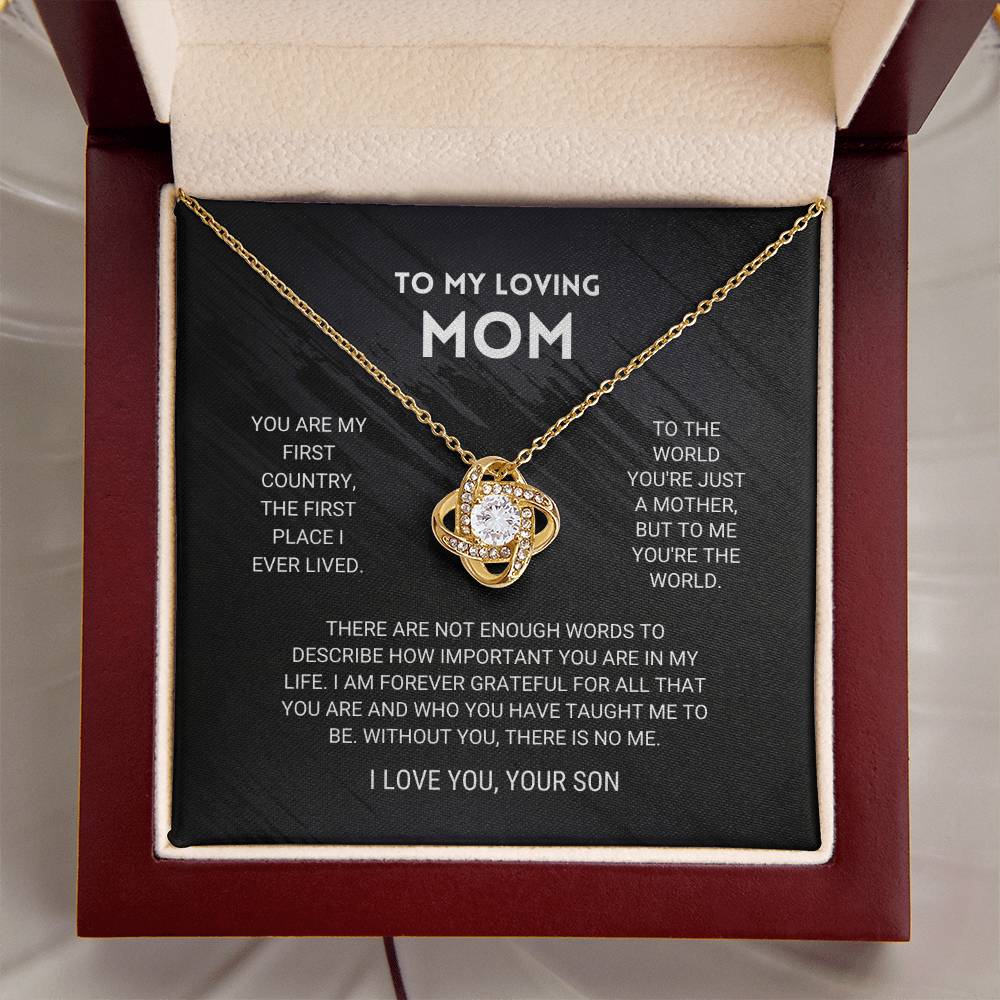 Mom - You're The Wo Love Knot Necklace
