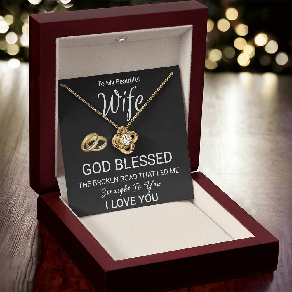 Christian Gift For Wife - Love Knot Necklace Love Knot Necklace