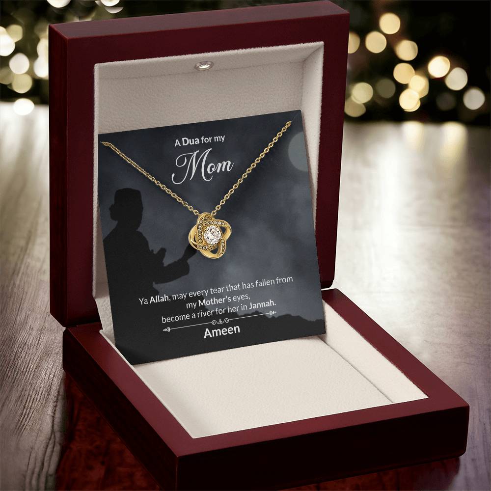 A Dua For My Mom Love Knot Necklace