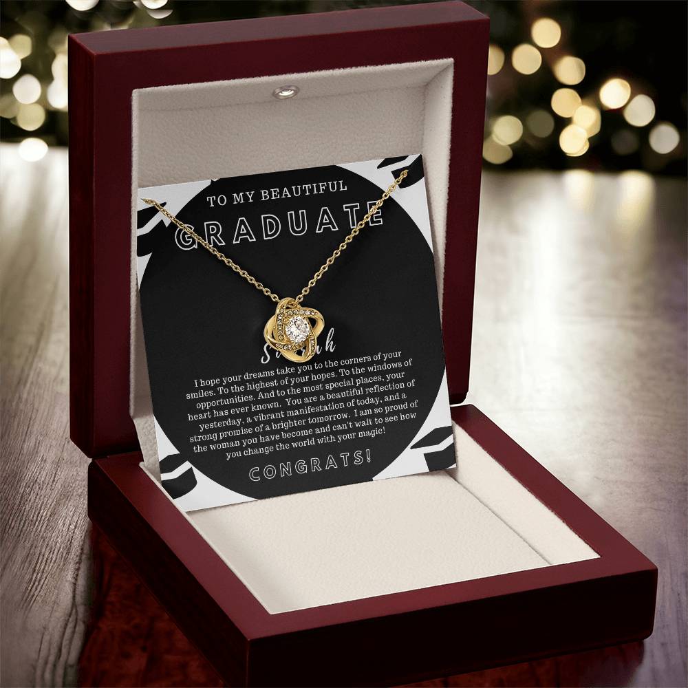 Graduation Gift For Best Friend Class Of 2022 Love Knot Necklace