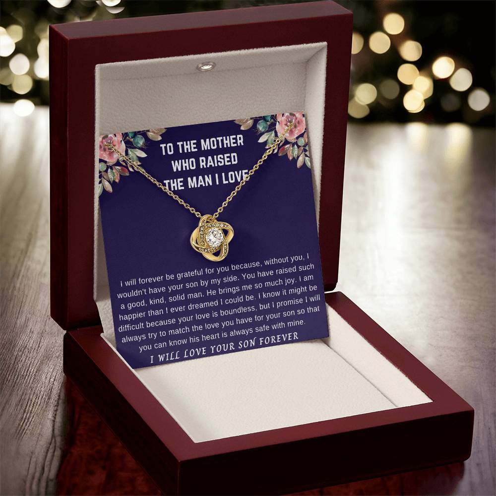 I Will Forever Gr Love Knot Necklace