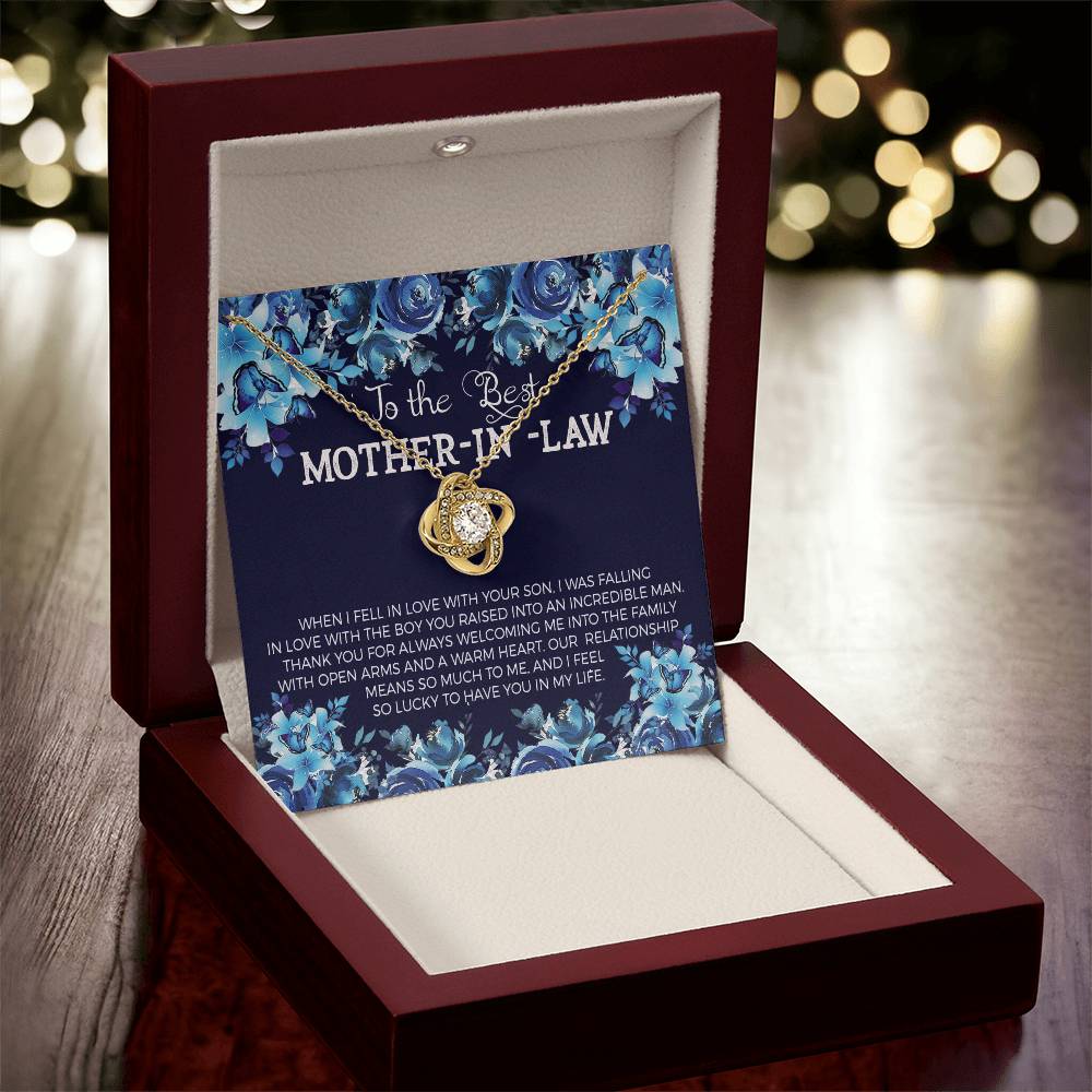 To The Best Mother-In- Love Knot Necklace