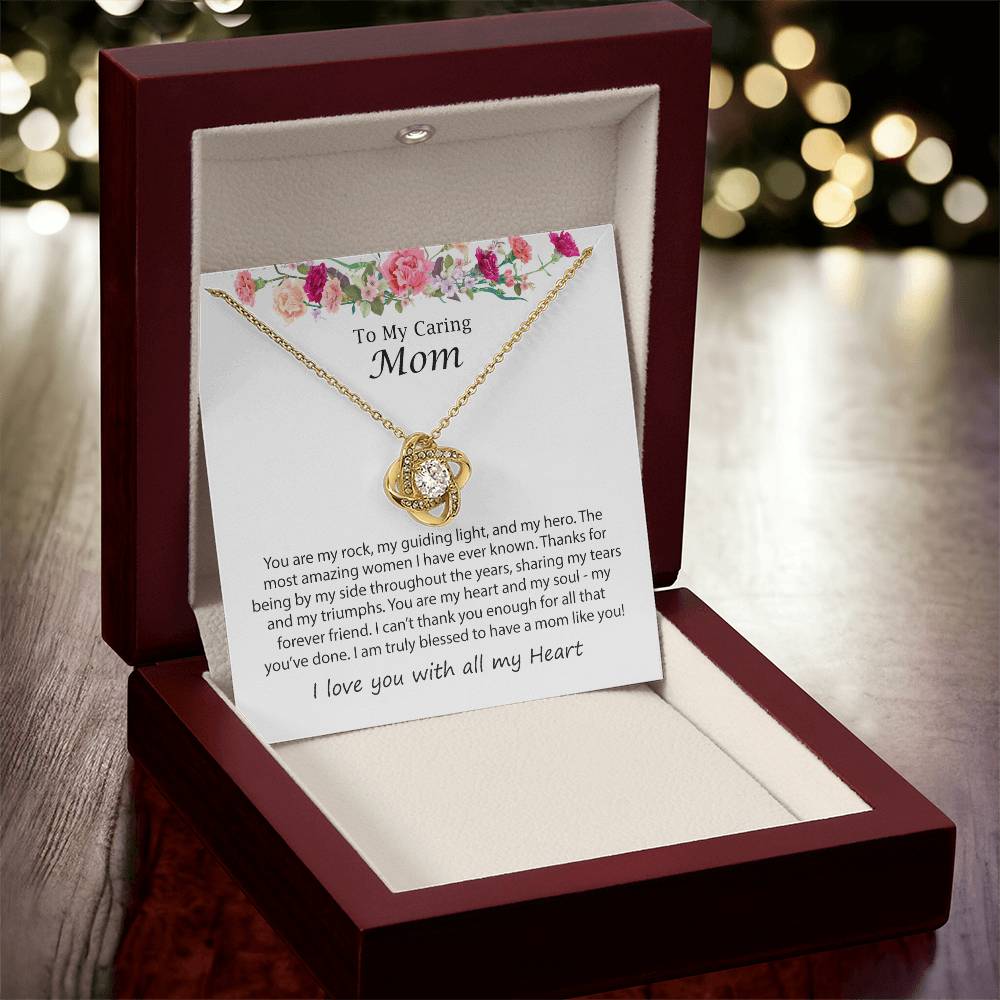 Mothers Day Necklace J Love Knot Necklace