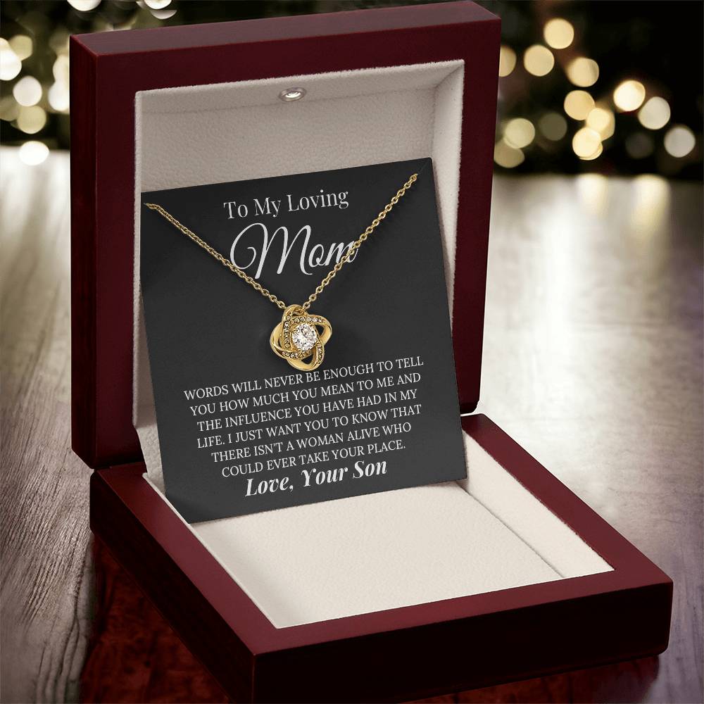 Heartfelt Mother's Day Gift For Mom Love Knot Necklace 1