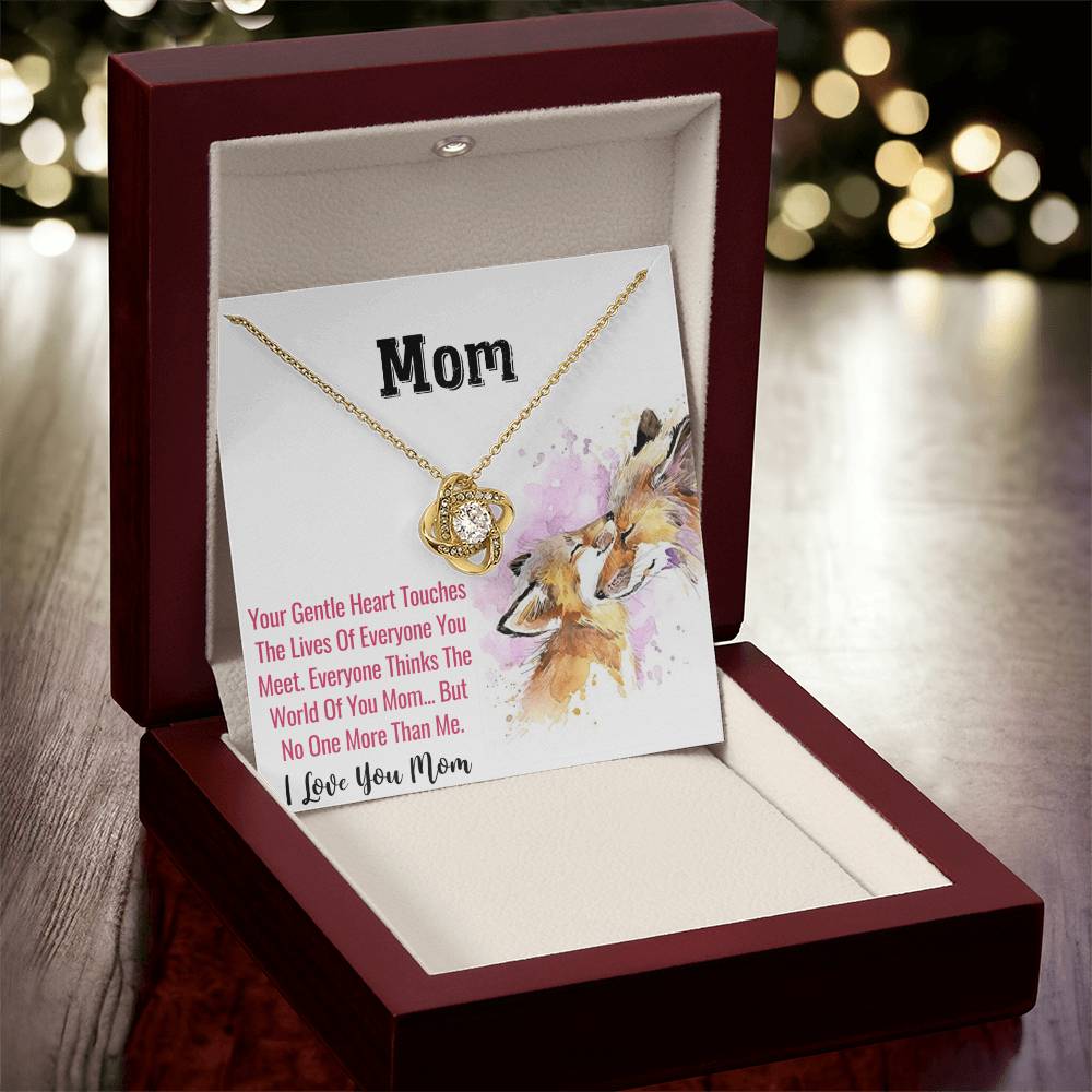 Mother's Day Mom's Birthday Or Just Time To Say I Love You Mom - 12 Love Knot Necklace