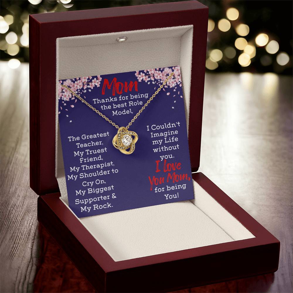 Necklace For Mom Love Knot Necklace