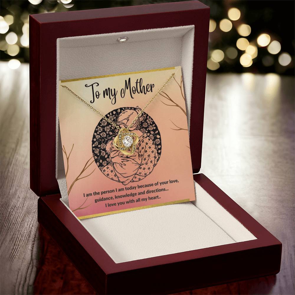 To My Mother - I Love You With All My He Love Knot Necklace
