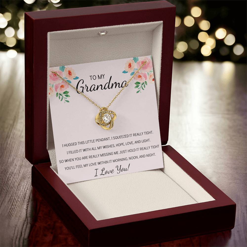 Grandma Necklace Gifts For Grandma From Granddaughter Or Grandson Mothers Day Gift Ideas For Grandma Love Knot Necklace