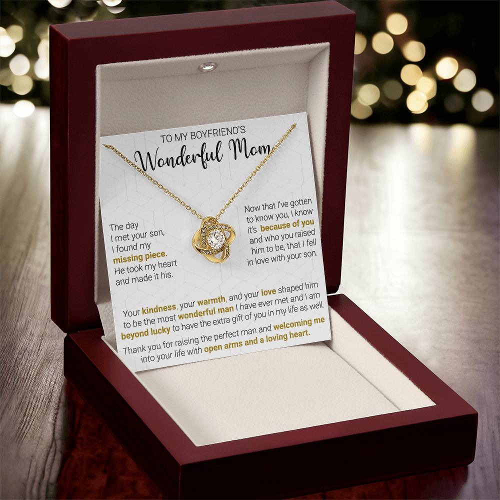 Gift For Boyfriend's Mom - Beyond Lucky - Love Knot Love Knot Necklace