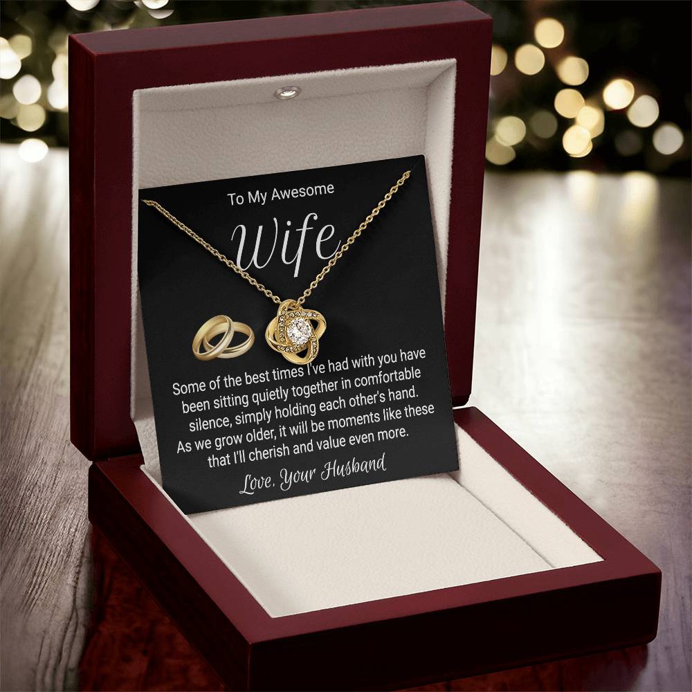Necklace For Wife From Husband - Love Knot Love Knot Necklace