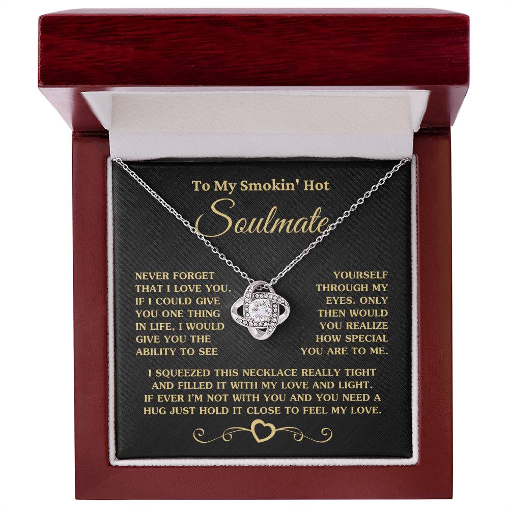 Gift For Soulmate How Special You Are To Me Gold Necklace Love Knot Necklace